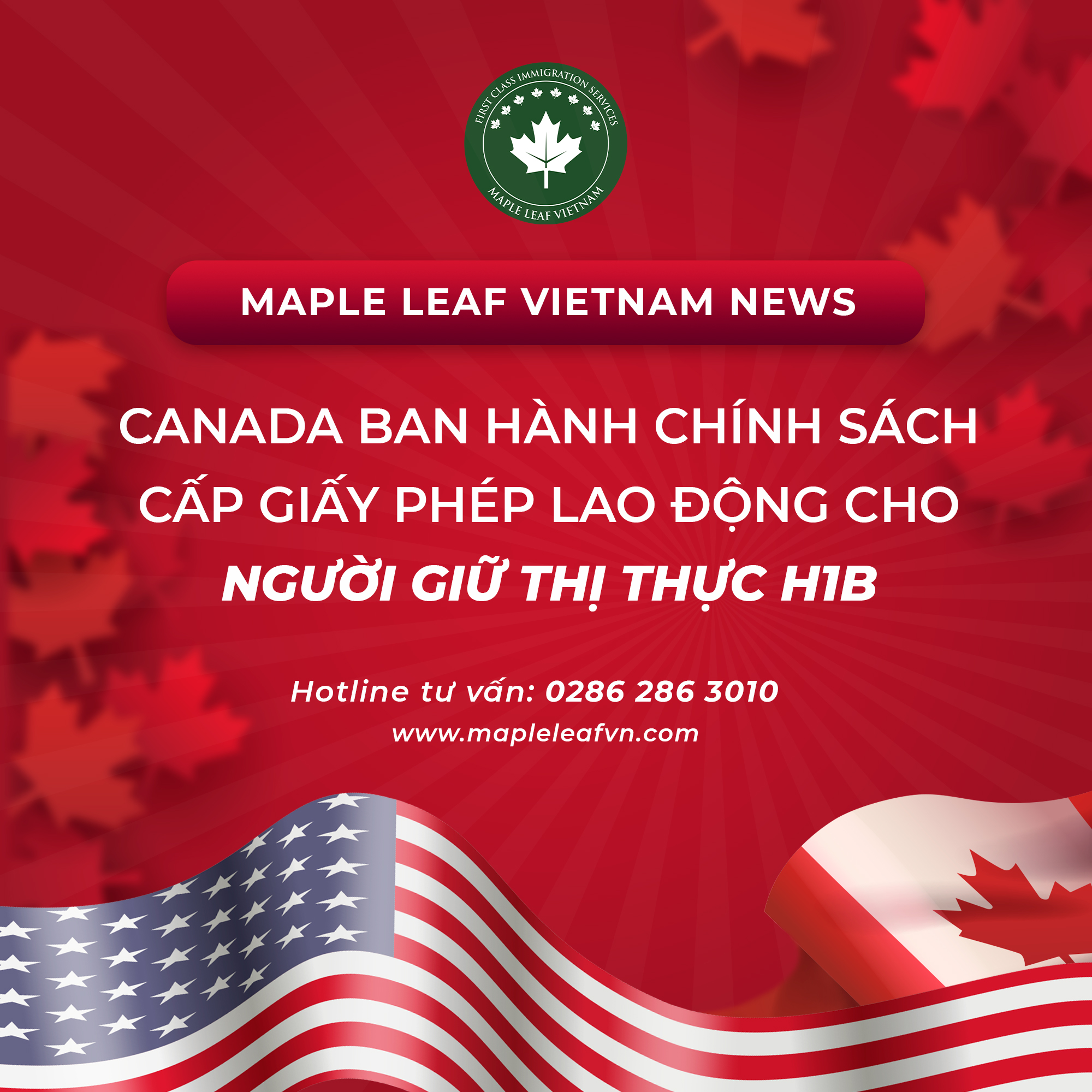 Canada ban hành chính sách cấp giấy phép lao động cho người giữ thị thực h1b – Maple Leaf Việt Nam