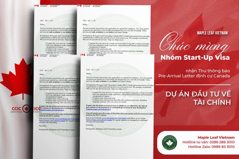 Maple Leaf Việt Nam chúc mừng nhóm Start-up -nhận Pre-Arrival