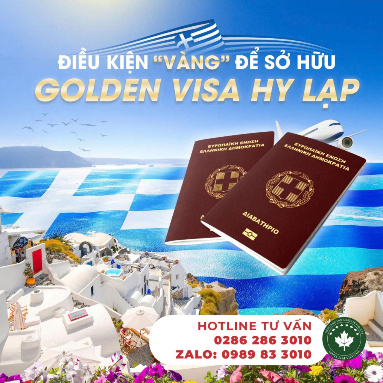 Điều kiện Vàng sở hữu Golden Visa Hy Lạp - Maple Leaf Việt Nam