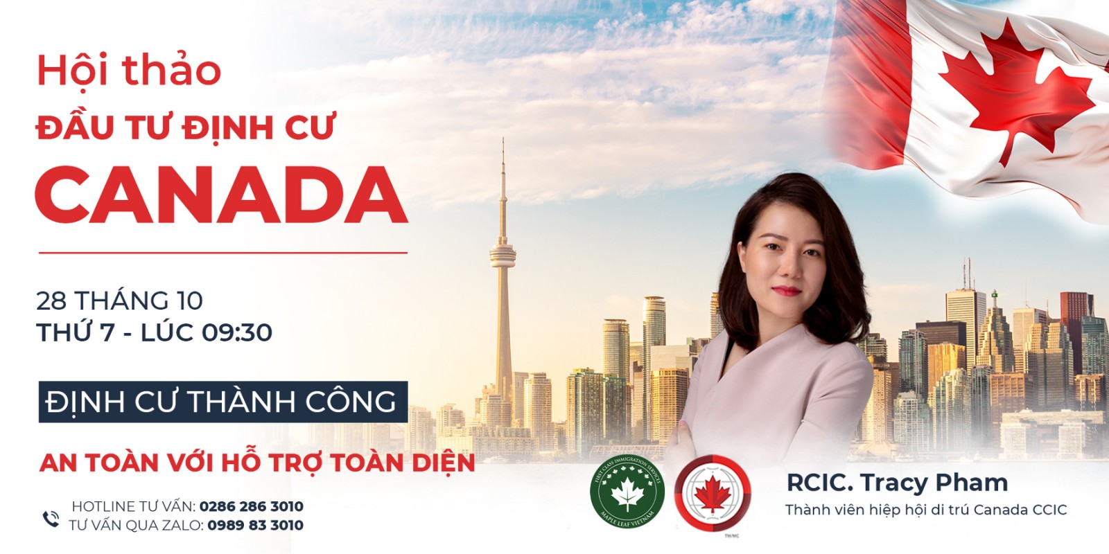 Hội thảo Thẻ xanh Canada - Định cư an toàn cùng Maple Leaf Việt Nam