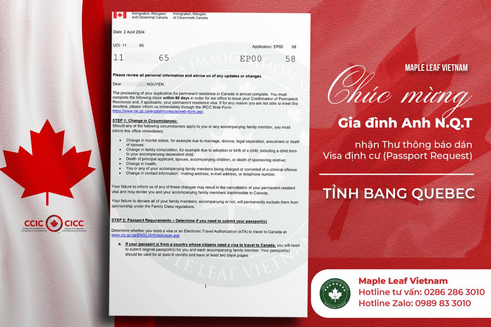 hành trình định cư tỉnh bang Quebec Canada - Maple Leaf Việt Nam