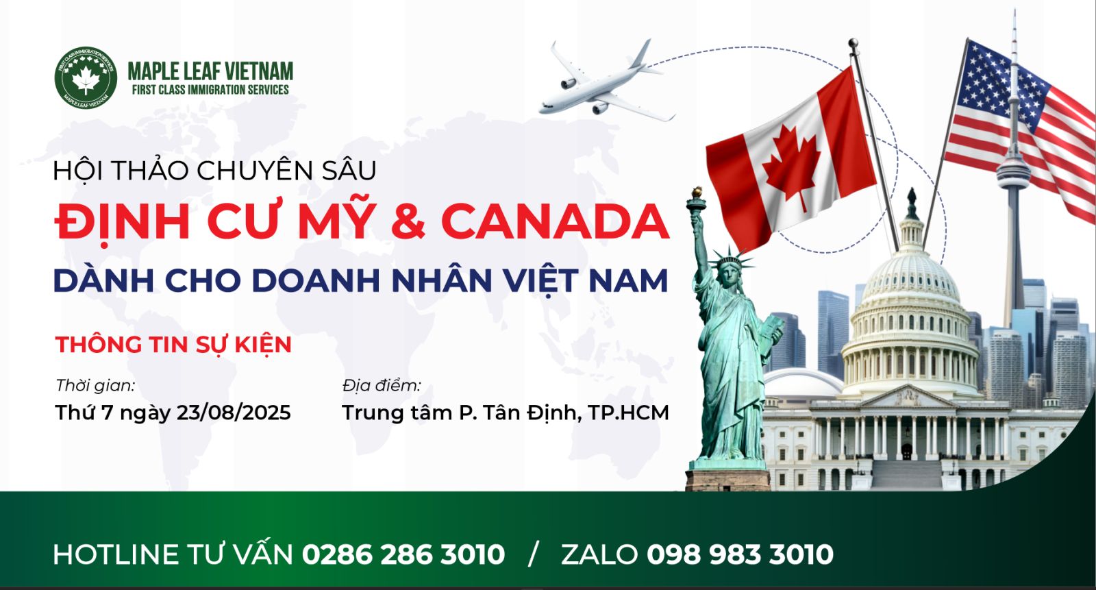 Hội thảo định cư Mỹ - Canada Maple Leaf Việt Nam
