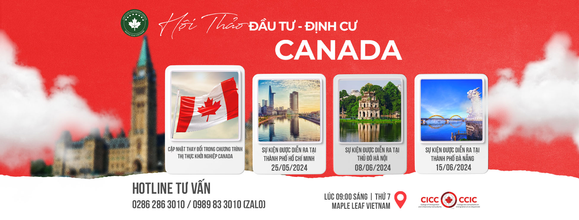 Hội thảo đinh cư Start-up Visa Canada - Maple Leaf Việt Nam