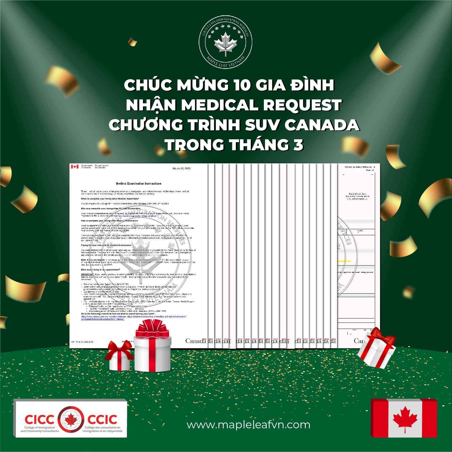 Khách hàng Maple Leaf Việt Nam nhận 23 tờ Medical Request chỉ trong tháng 3/2023