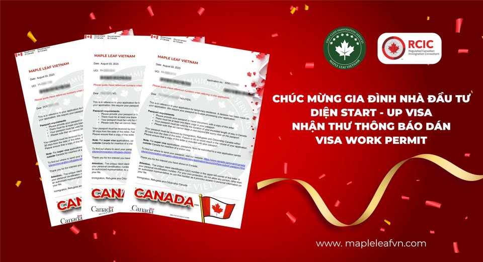 Maple Leaf Việt Nam chúc mừng nhà đầu tư SUV nhận Work Permit