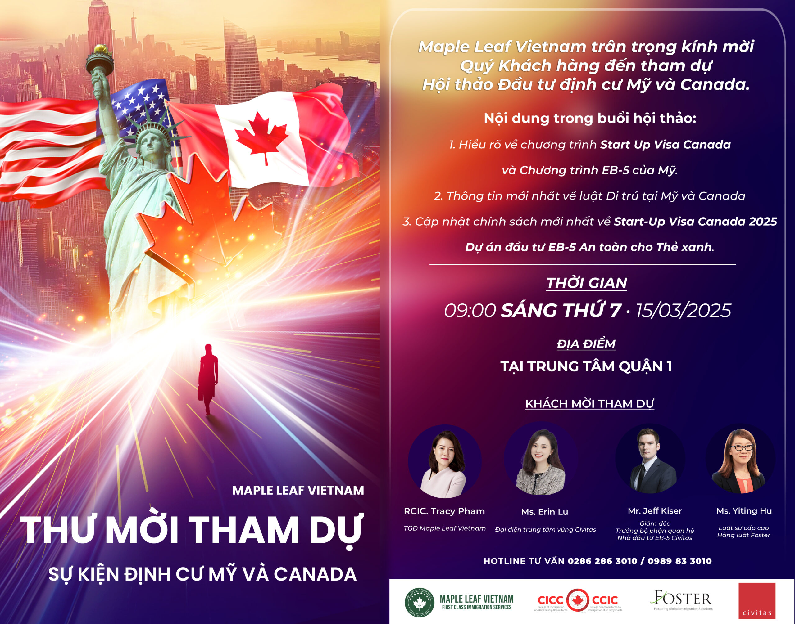 Sự kiện định cư Mỹ - Canada - Maple Leaf Việt Nam
