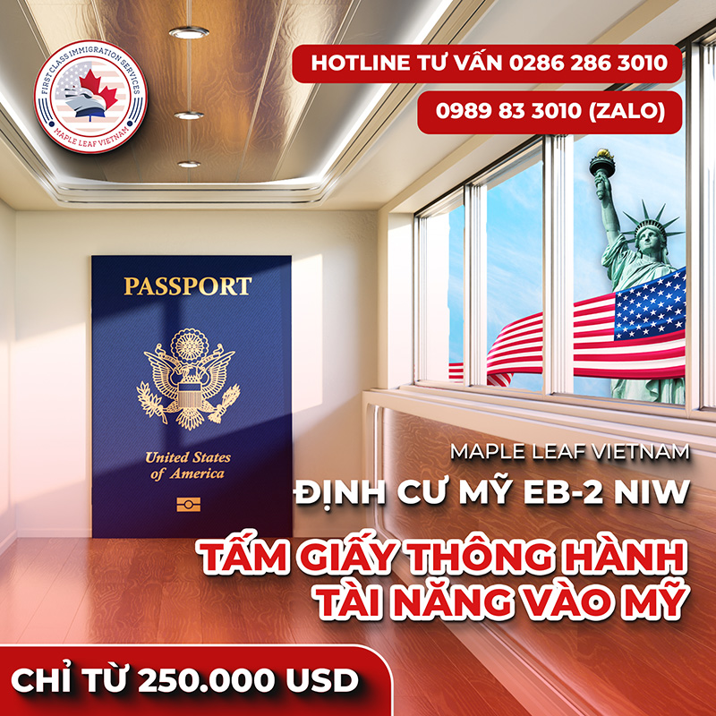 EB2 - NIW tấm giấy thông hành tài năng vào Mỹ
