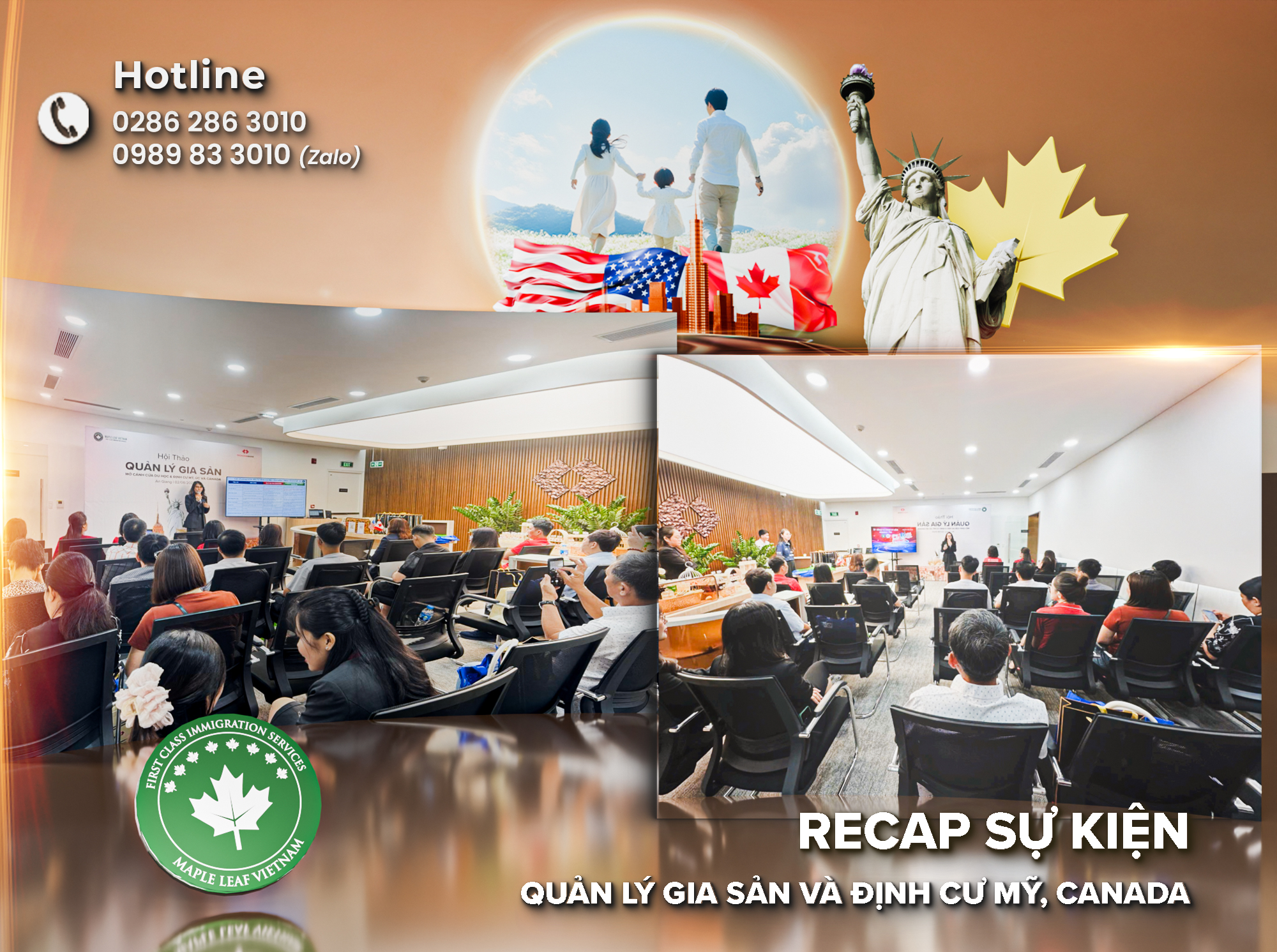 Recap Hội thảo quản lý gia sản và định cư Mỹ Canada