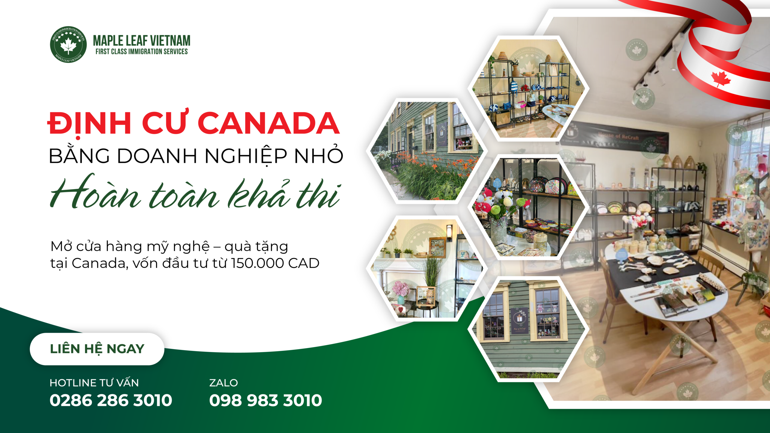 Định Cư Canada Bằng Doanh Nghiệp Nhỏ Với Vốn Từ 150.000 CAD