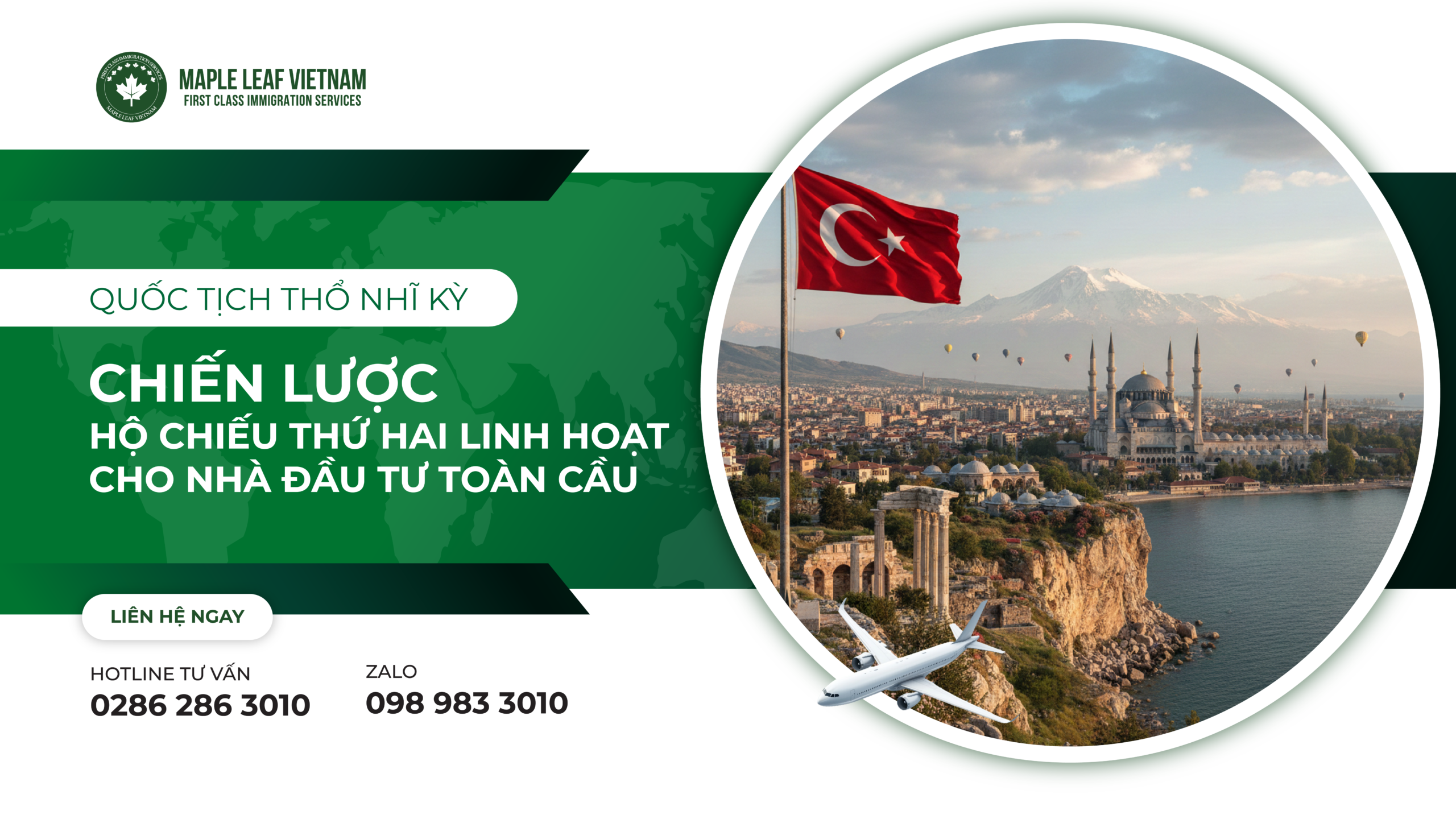 Quốc tịch Thổ Nhĩ Kỳ "Hộ chiếu thứ hai" cho Nhà đầu tư