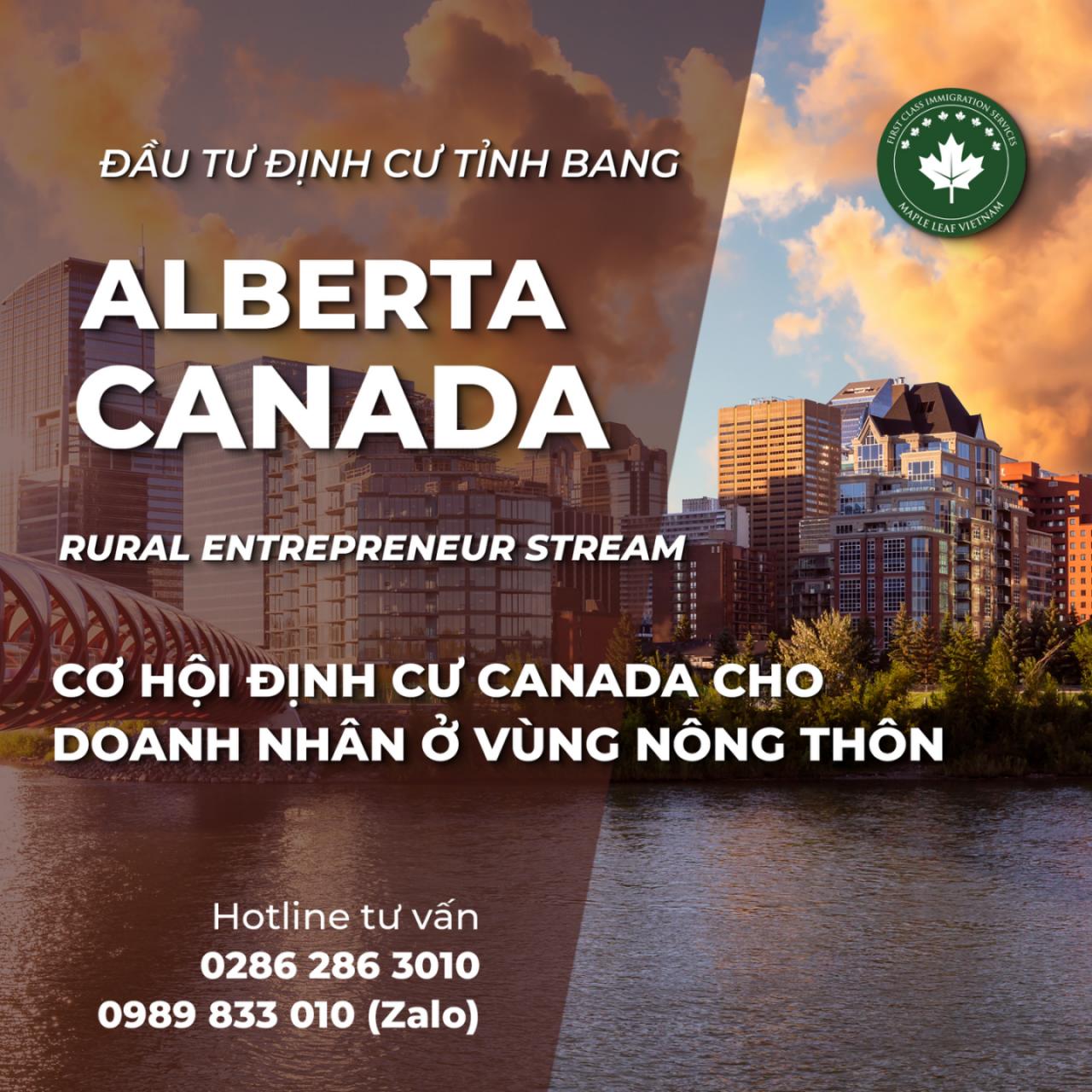 Rural Entrepreneur Stream Cơ Hội Định Cư Canada Cho Doanh Nhân Alberta
