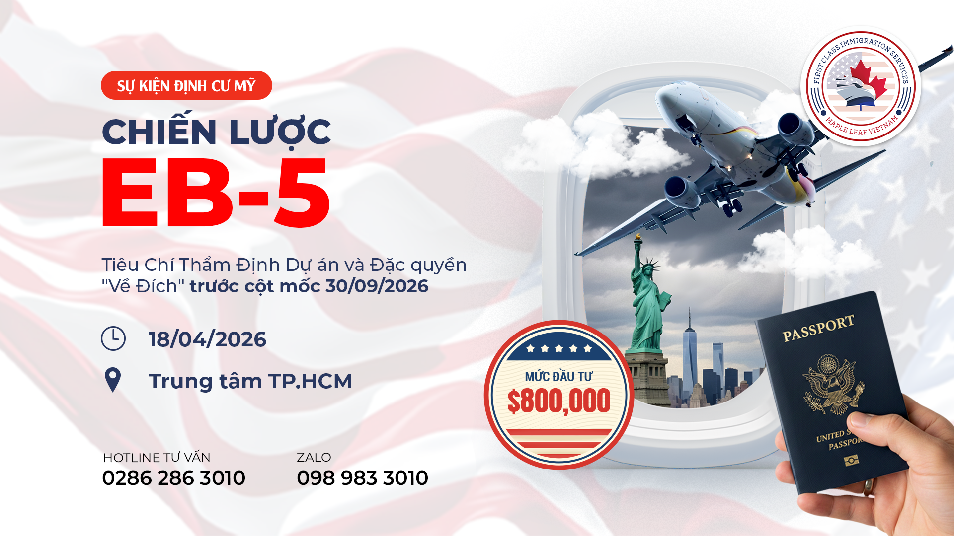 🇺🇸 CHIẾN LƯỢC EB-5: TIÊU CHÍ THẨM ĐỊNH DỰ ÁN VÀ ĐẶC QUYỀN "VỀ ĐÍCH" TRƯỚC CỘT MỐC 30/09/2026