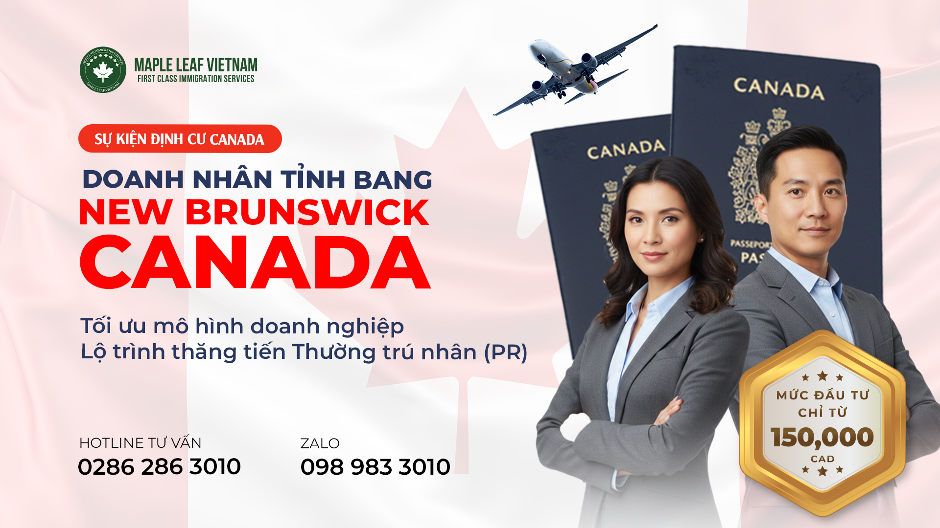 Định Cư Canada Diện Doanh Nhân New Brunswick 2026: Lộ Trình Thẳng Tiến Thẻ PR