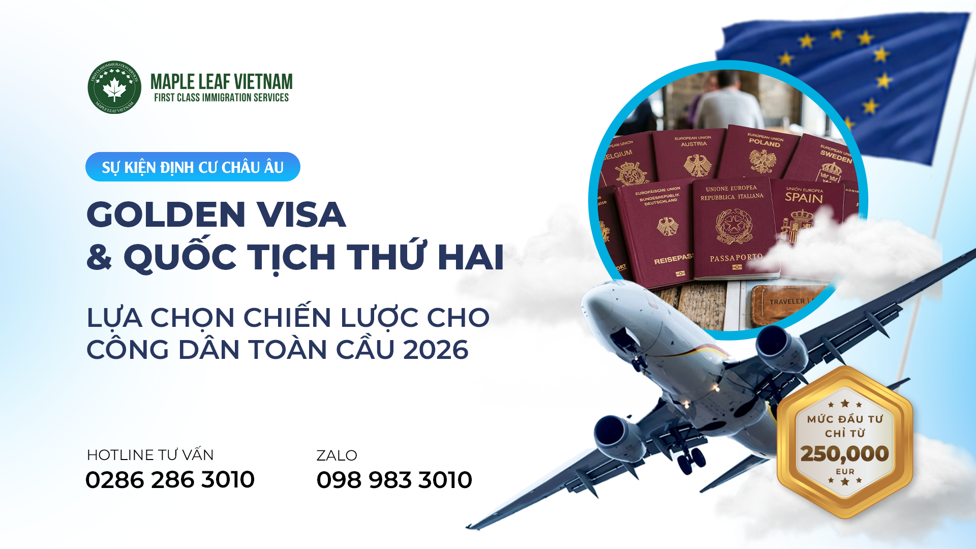 Sự Kiện Định Cư Châu Âu 2026: Golden Visa & Quốc Tịch Thứ Hai – Lựa Chọn Chiến Lược Cho Công Dân Toàn Cầu